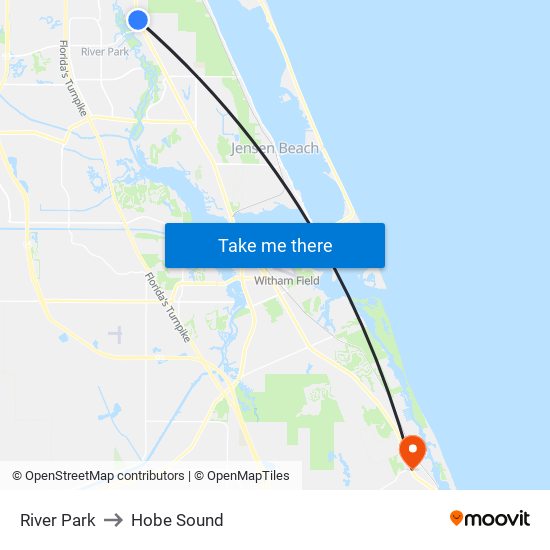 River Park to Hobe Sound map