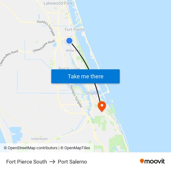 Fort Pierce South to Port Salerno map