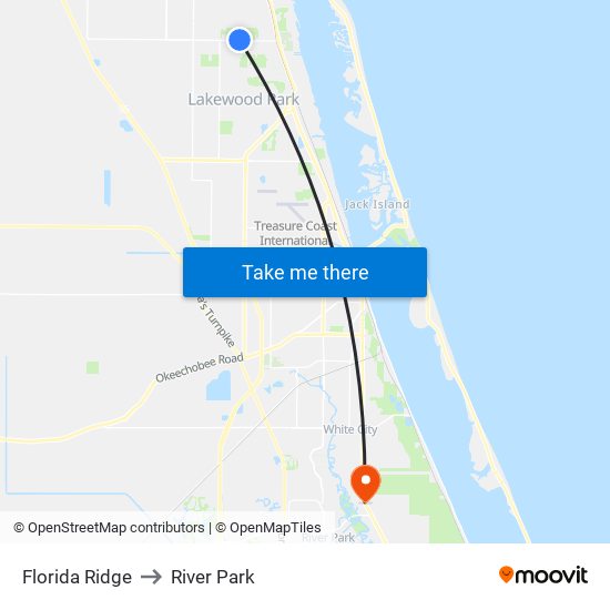 Florida Ridge to River Park map