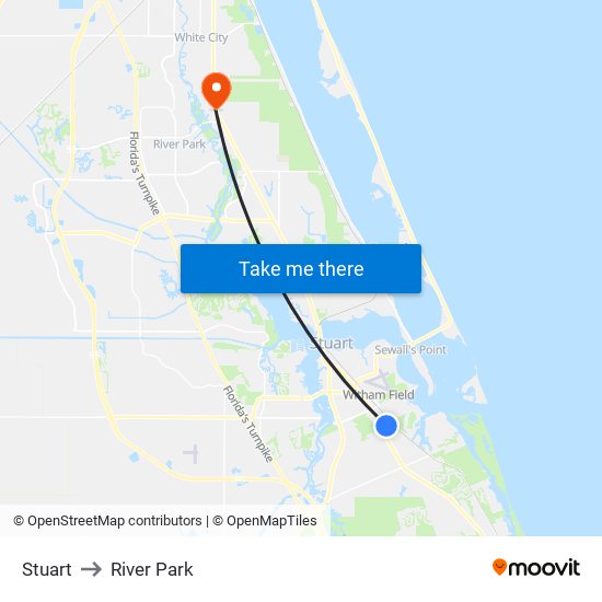 Stuart to River Park map