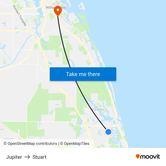 Jupiter to Stuart map