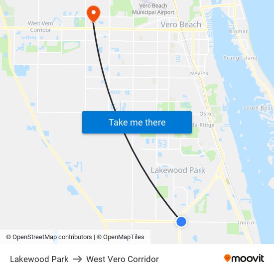 Lakewood Park to Lakewood Park map