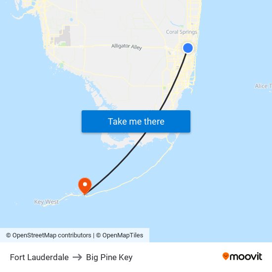 Fort Lauderdale to Fort Lauderdale map