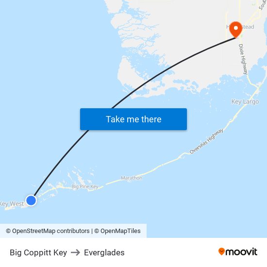 Big Coppitt Key to Everglades map