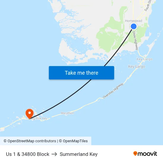 Us 1 & 34800 Block to Summerland Key map