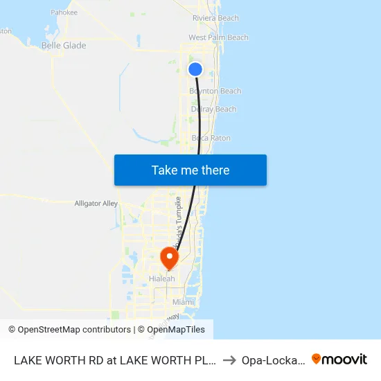 LAKE WORTH RD at LAKE WORTH PLZ W EN to Opa-Locka, FL map