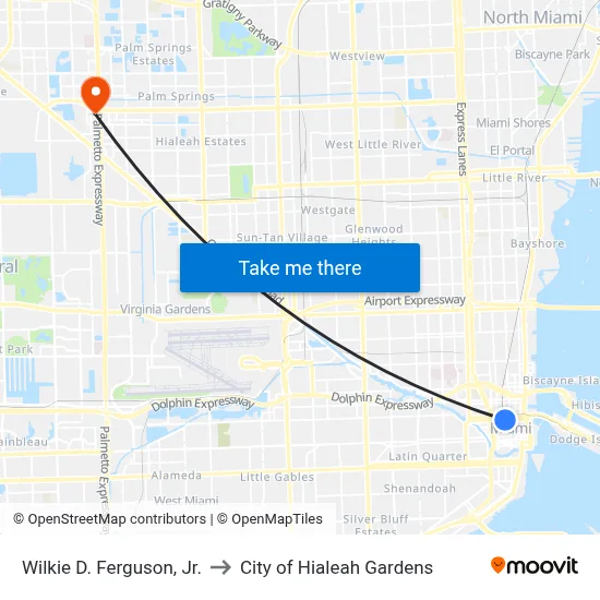 Wilkie D. Ferguson, Jr. to City of Hialeah Gardens map
