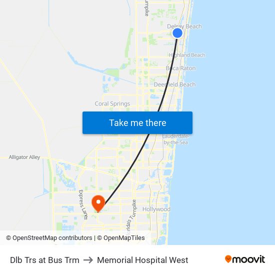 Dlb Trs at  Bus Trm to Memorial Hospital West map