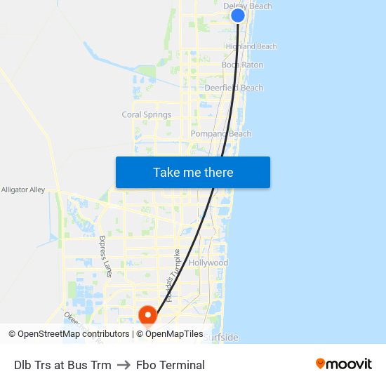 Dlb Trs at  Bus Trm to Fbo Terminal map