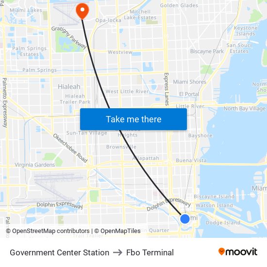 Government Center Station to Fbo Terminal map