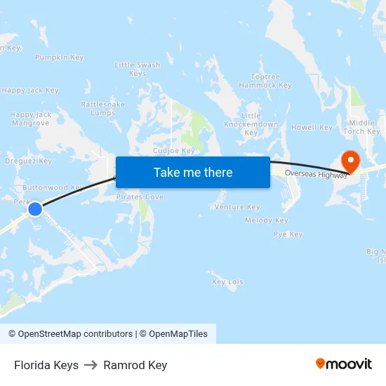 Florida Keys to Ramrod Key map