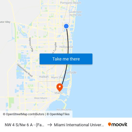 NW 4 S/NW 6 A - (FAMILY HEALTH CTR) to Miami International University Of Art & Design map