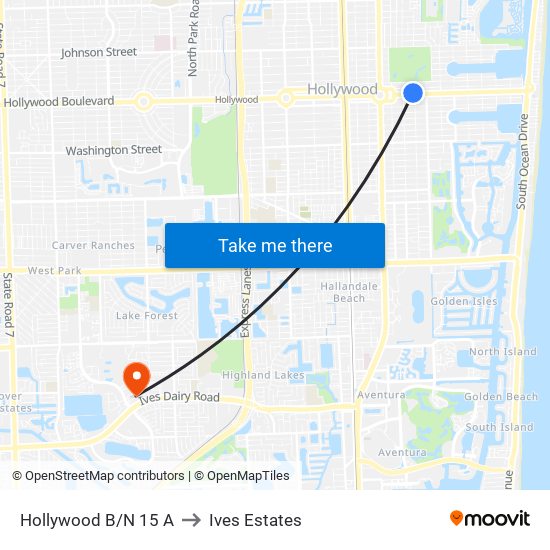 HOLLYWOOD B/N 15 A to Ives Estates map