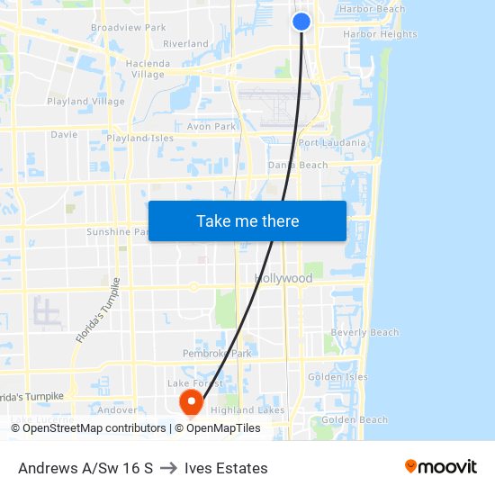 Andrews A/Sw 16 S to Ives Estates map