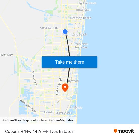 COPANS R/NW 44 A to Ives Estates map