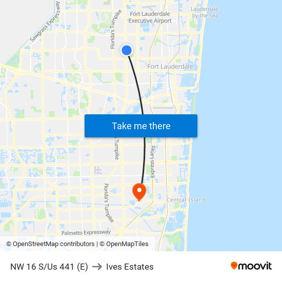 NW 16 S/Us 441 (E) to Ives Estates map