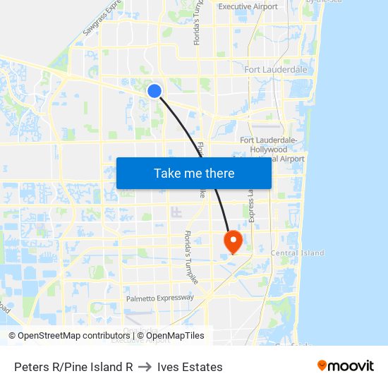 PETERS R/PINE ISLAND R to Ives Estates map