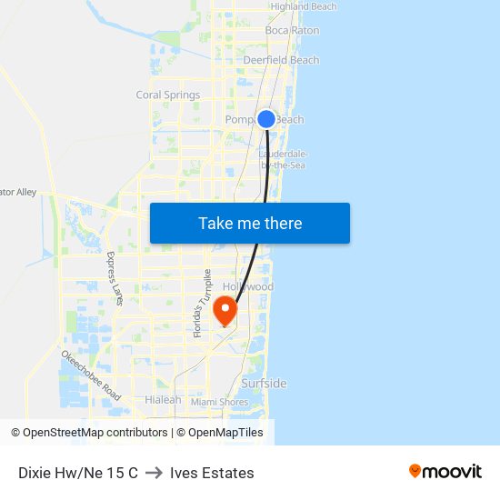 Dixie Hw/Ne 15 C to Ives Estates map