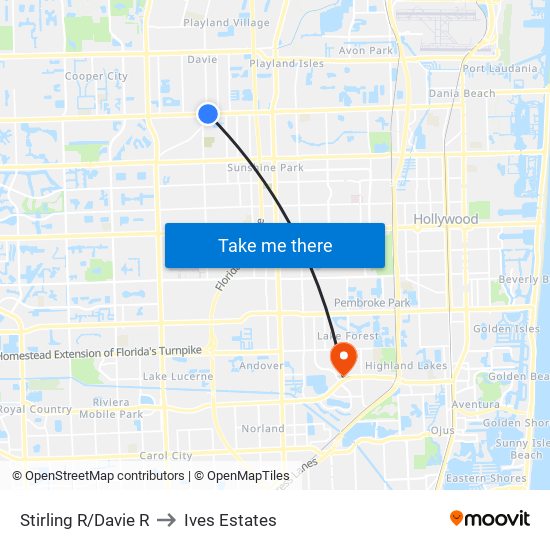 Stirling R/Davie R to Ives Estates map