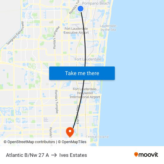Atlantic B/Nw 27 A to Ives Estates map