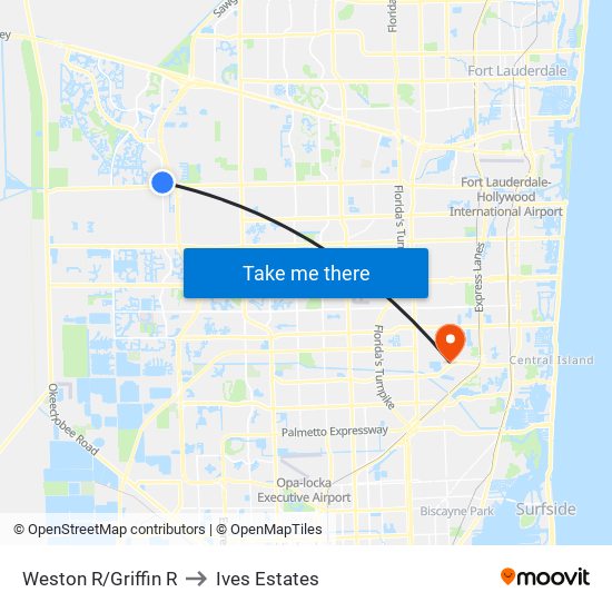 Weston R/Griffin R to Ives Estates map