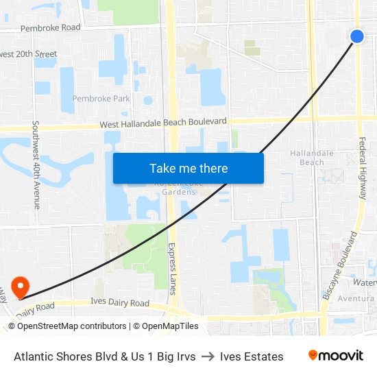 Atlantic Shores Blvd & Us 1 Big Irvs to Ives Estates map