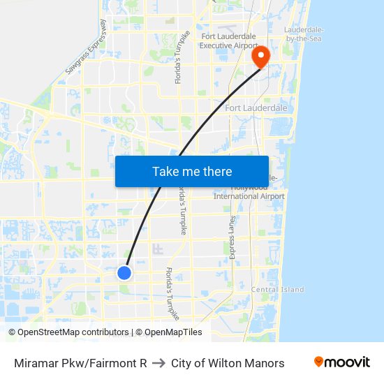 Miramar Pkw/Fairmont R to City of Wilton Manors map