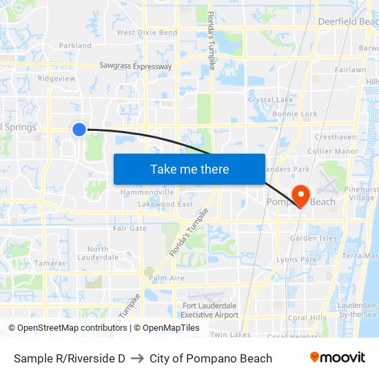 Sample R/Riverside D to City of Pompano Beach map