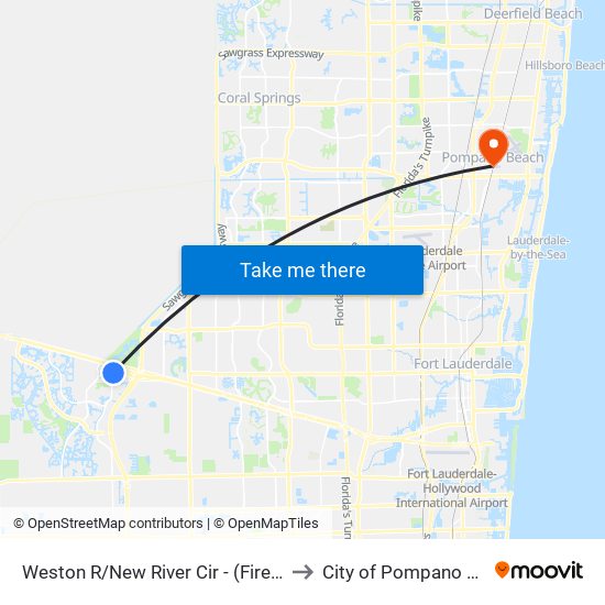 WESTON R/NEW RIVER CIR - (FIRE STN 83) to City of Pompano Beach map