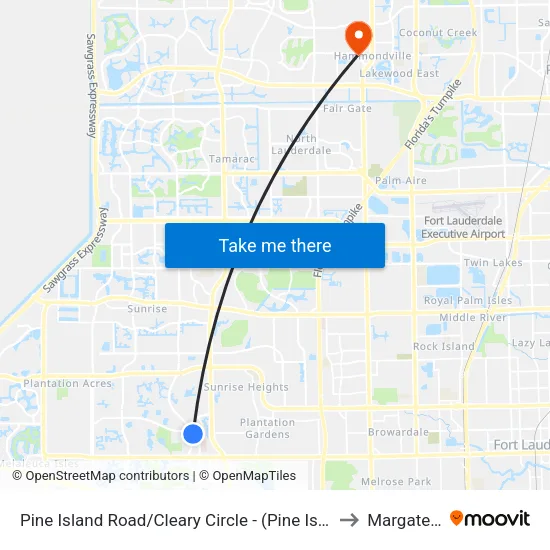 Pine Island Road/Cleary Circle - (Pine Isle Village) to Margate, FL map