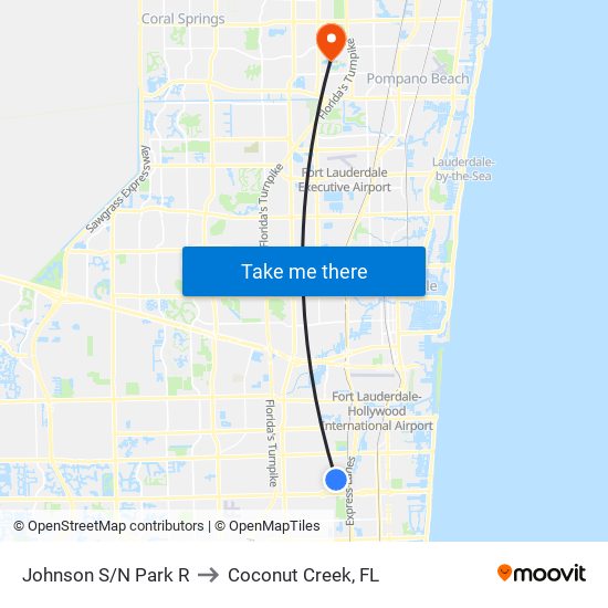 JOHNSON S/N PARK R to Coconut Creek, FL map