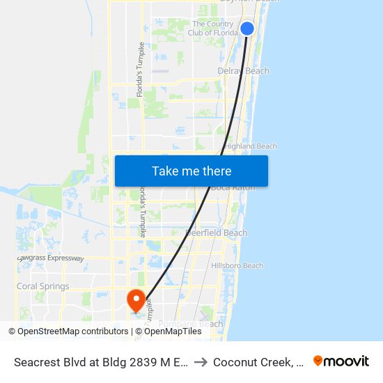 Seacrest Blvd at  Bldg 2839  M Ent to Coconut Creek, FL map