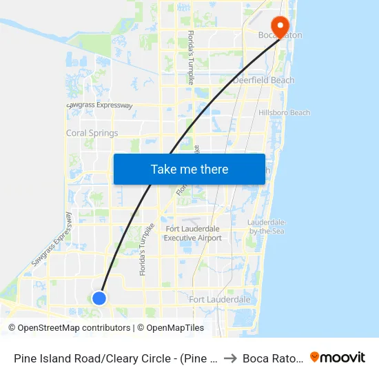 Pine Island Road/Cleary Circle - (Pine Isle Village) to Boca Raton, FL map