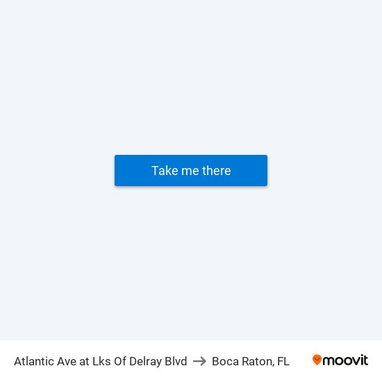 Atlantic Ave at  Lks Of Delray Blvd to Boca Raton, FL map
