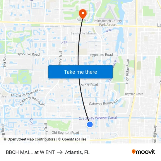 BBCH MALL at  W ENT to Atlantis, FL map
