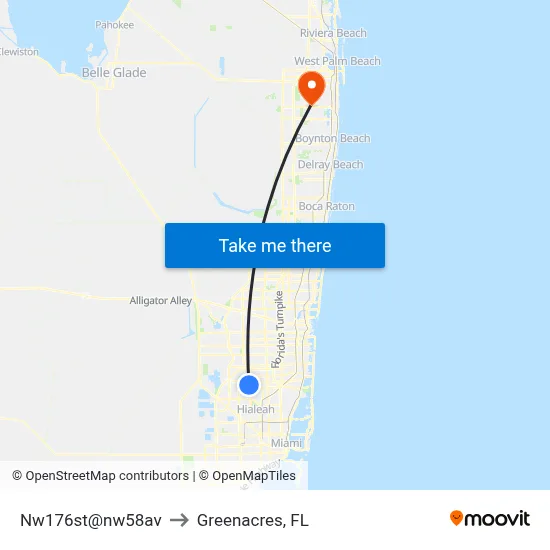 Nw176st@nw58av to Greenacres, FL map