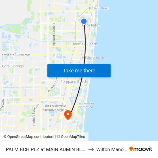 PALM BCH PLZ at  MAIN ADMIN BLDG to Wilton Manors map