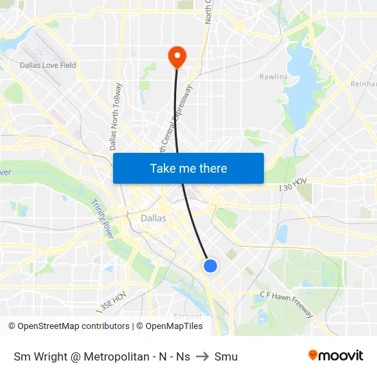 Sm Wright @ Metropolitan - N - Ns to Smu map