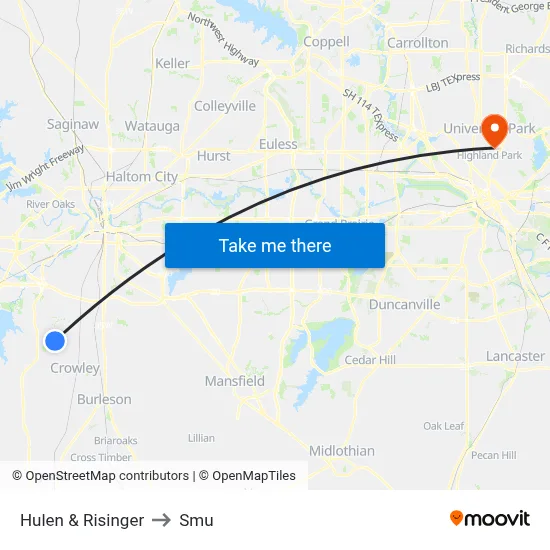 Hulen & Risinger to Smu map