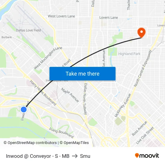 Inwood @ Conveyor - S - MB to Smu map