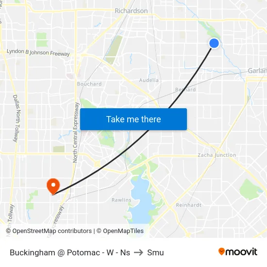 Buckingham @ Potomac - W - Ns to Smu map