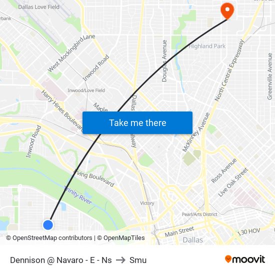 Dennison @ Navaro - E - Ns to Smu map