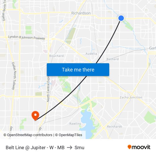 Belt Line @ Jupiter - W - MB to Smu map