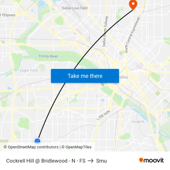 Cockrell Hill @ Bridlewood - N - FS to Smu map