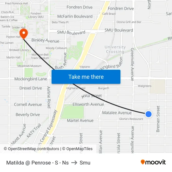 Matilda @ Penrose - S - Ns to Smu map