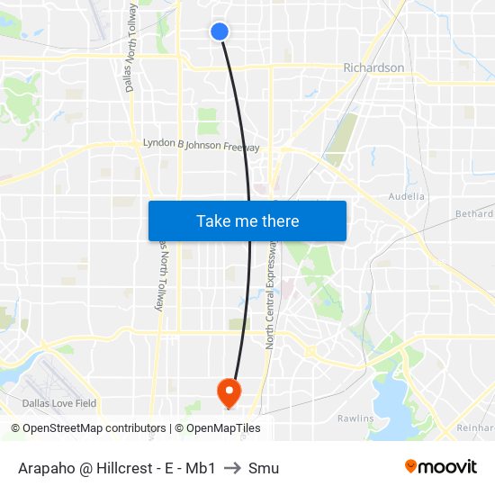 Arapaho @ Hillcrest - E - Mb1 to Smu map