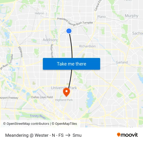 Meandering @ Wester - N - FS to Smu map