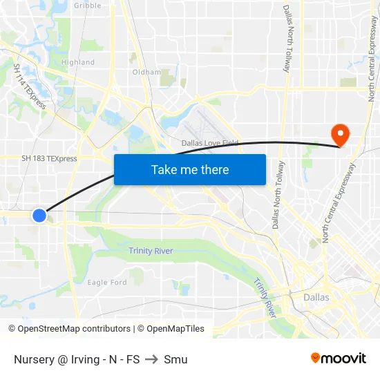 Nursery @ Irving - N - FS to Smu map