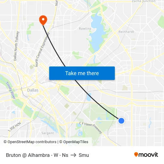 Bruton @ Alhambra - W - Ns to Smu map