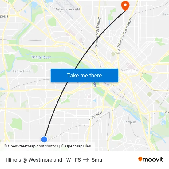 Illinois @ Westmoreland - W - FS to Smu map
